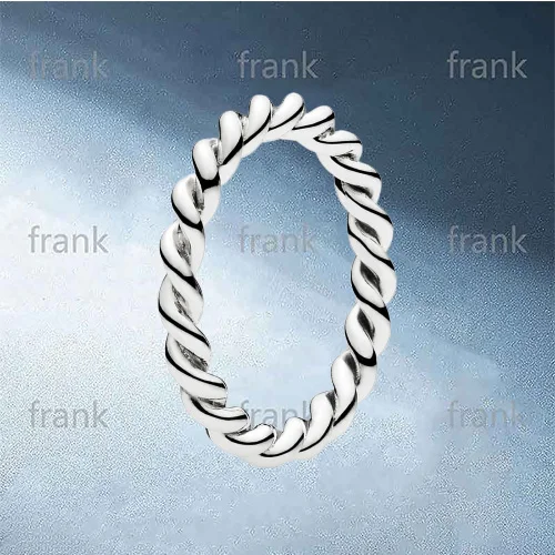 

190602 TWISTED ROPE SILVER RING