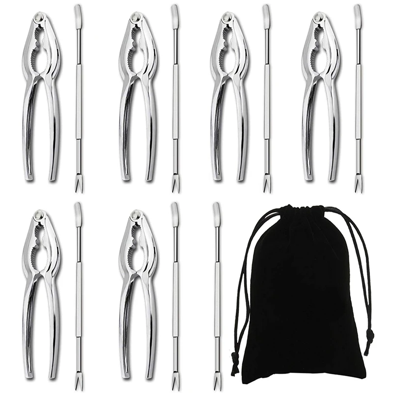 

Seafood Tools Set Including 7 Forks and 6 Lobster Crab Crackers Nut Clip Nut Cracker Set Seafood Tool Kit Nut Cracker Tool
