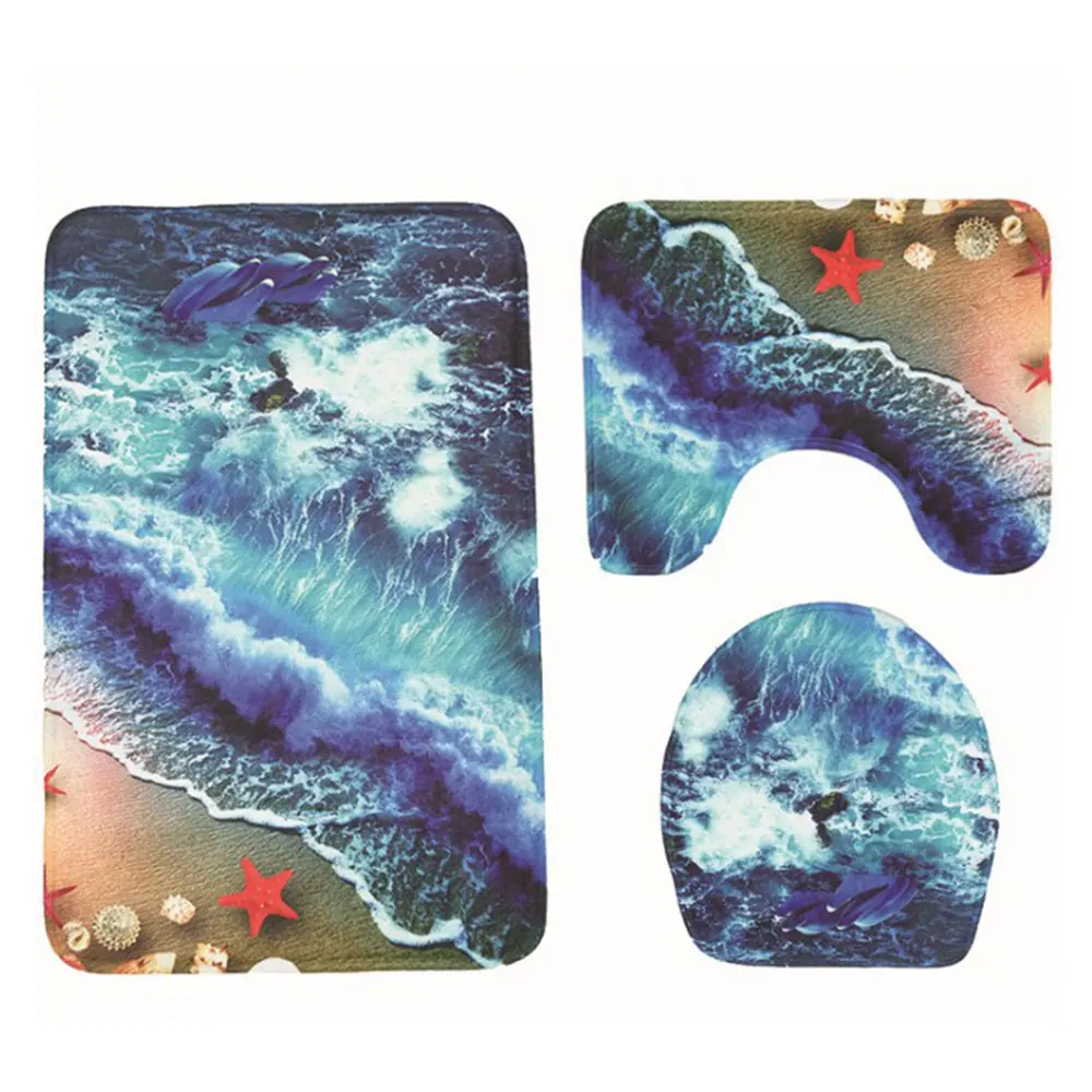 Мягкий хлопковый нескользящий крутой стильный ковер пол туалет коврик для