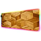 Большой игровой коврик для мыши Mairuige с деревянной текстурой RGB, игровой компьютерный коврик для мыши, клавиатура со светодиодный Ной подсветкой, настольный ПК, коврик с подсветкой