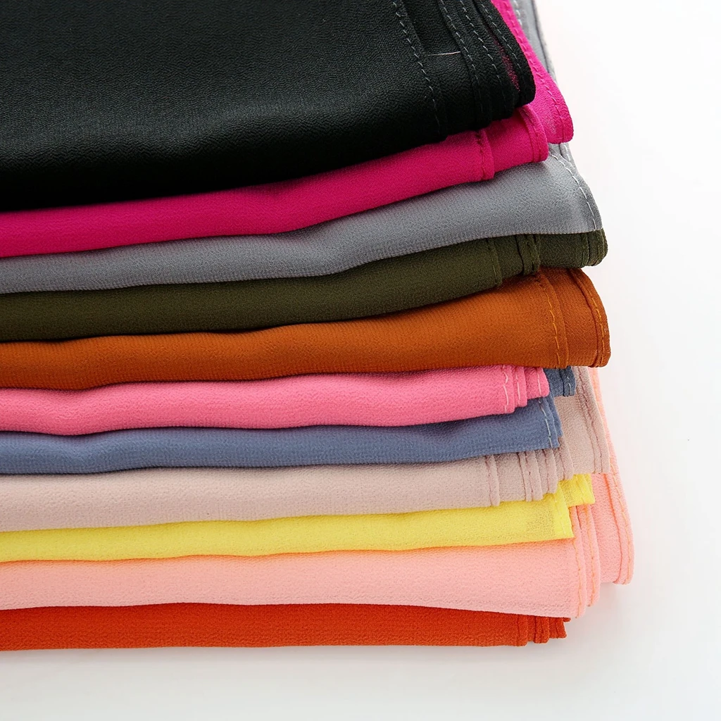 Женская повязка на голову AMYO простой банданна шифоновый мусульманский шарф