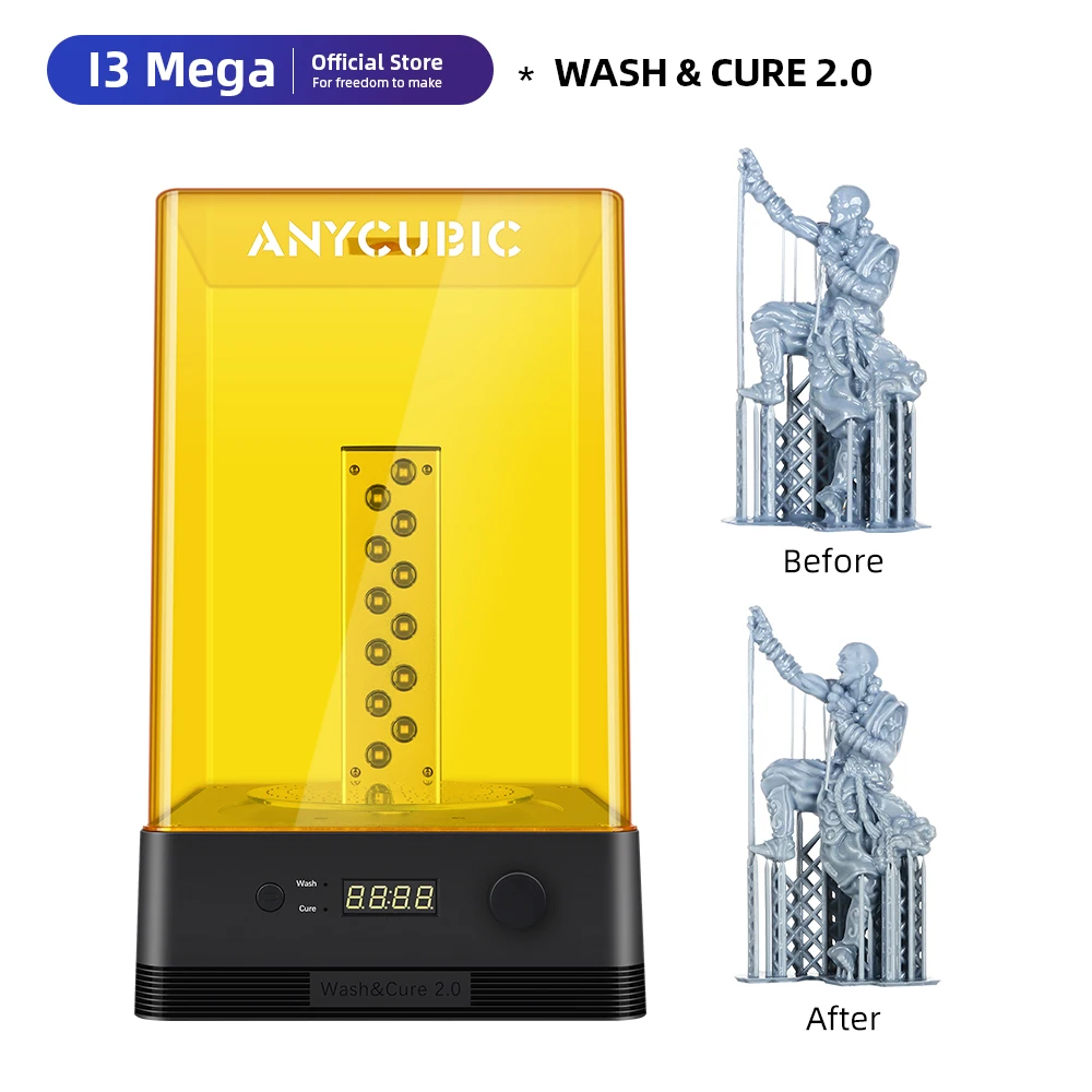 2020 новые Anycubic мыть и аппарат для лечения 2 0 Стиральная модель отверждения в 1 УФ