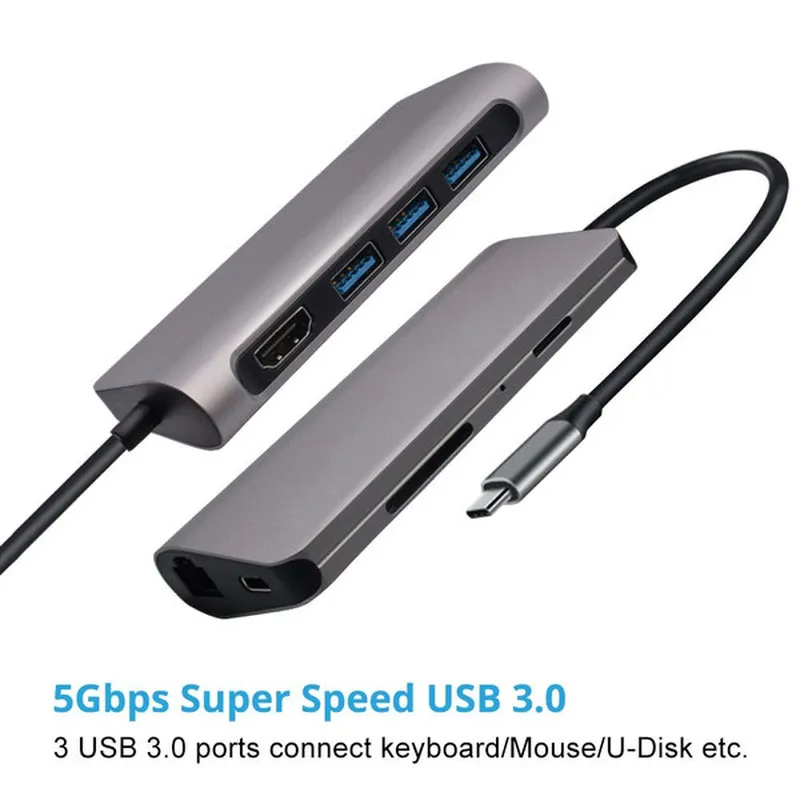 Док станция для Macbook Pro/2018 Air/Huawei Matebook HP Dell xps Latitude Acer ASUS Lenovo Thinkpad Yoga USB C док