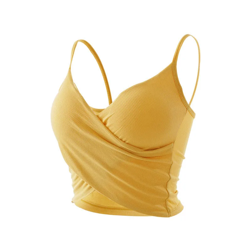 

Sexy Vest Women Summer Cross Camisole Top Women Backless Camisole Fashion Casual Top Female Sleeveles Cropped Vest Halter Top