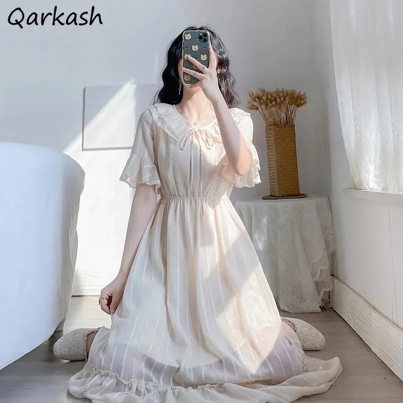 Женские платья с расклешенными рукавами для отдыха пикантные элегантные