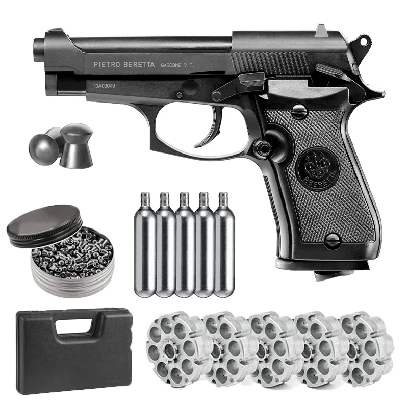 

m92a1 automatic pistol 5 pieces of 2-round carbon dioxide bullets Metal wall plate