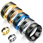 Температурное кольцо, титановая сталь, настроение чувства эмоции, интеллектуальная чувствительность к температуре кольца для мужчин и женщин, водонепроницаемые украшения