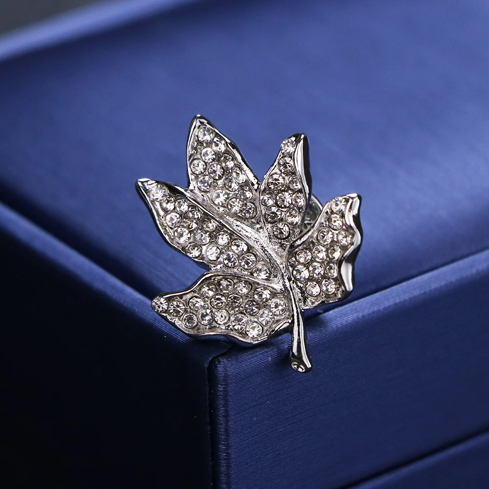 I Remiel Новая роскошная корсажная брошь в виде кленового листа булавка Нагрудный