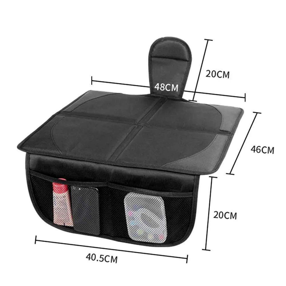 

Car Seat Protector Anti-slip Durable Car Seat Protection Pad Interior Decoration With Storage Pocket Universal For Most Cars