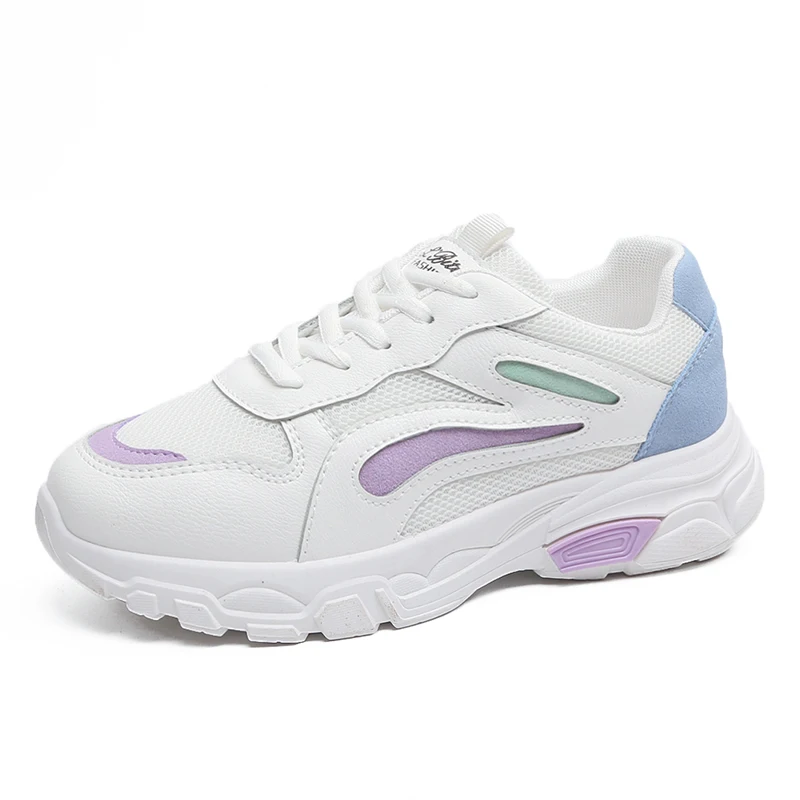 Новинка 2019 года стильные женские кроссовки для бега визуально увеличивающие