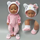 Большие размеры 40- 43 см для ухода за ребенком для мам, новая новорожденная Кукла одежда розового цвета с изображением единорога Kitty наряд для 17 дюймов Детские Bona кукла, Детский костюм-комбинезон для Игрушка Одежда