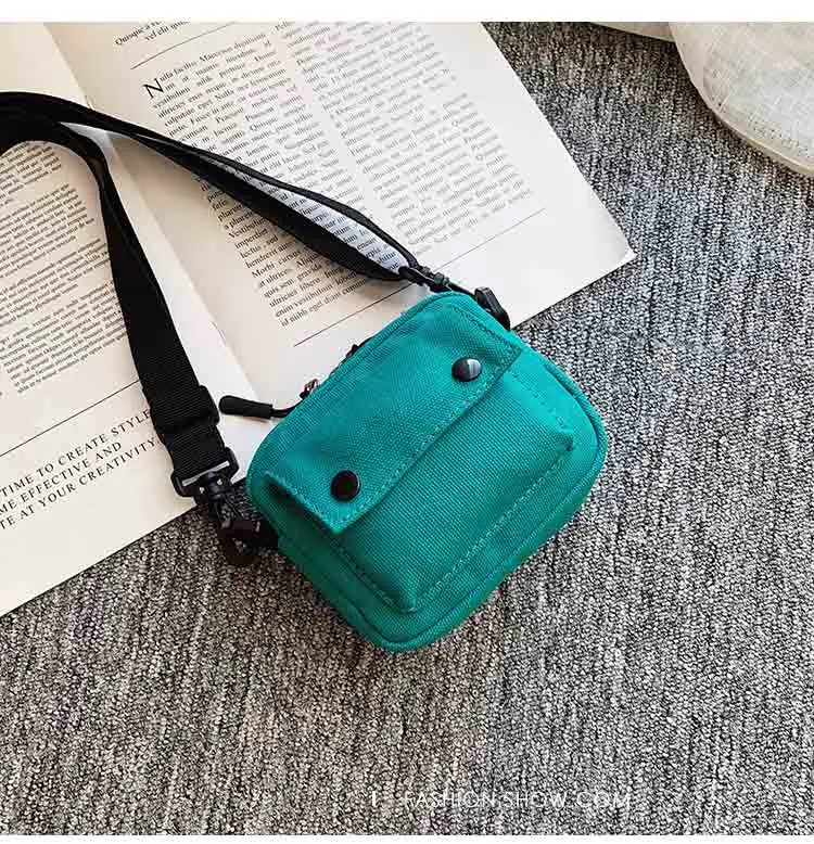green Monsisy мальчик Холщовая Сумка для девочек кошелек и Handag Детский кошелек Детская сумка через плечо маленькая сумка для мелочи Сумочка для денег для малышей Obag - Цвет: green