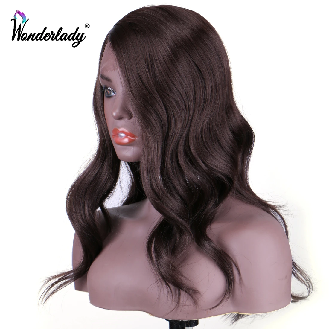 WonderLady 20 дюймов Волнистые Синтетические парики для чернокожих женщин натуральные