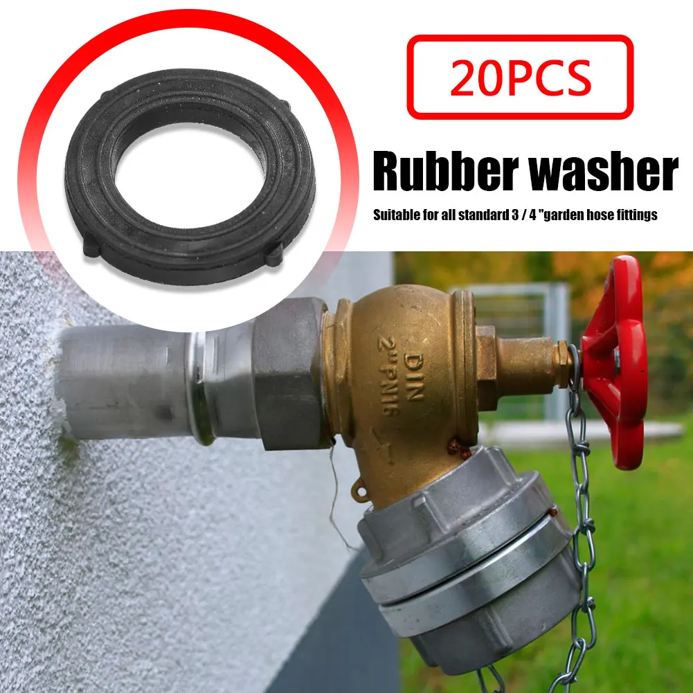 

Sealing Machine Oil-Resistant Combination Kit Garden Hose Washers Water Faucet Fitting with Self Locking Tabs 20 Pack