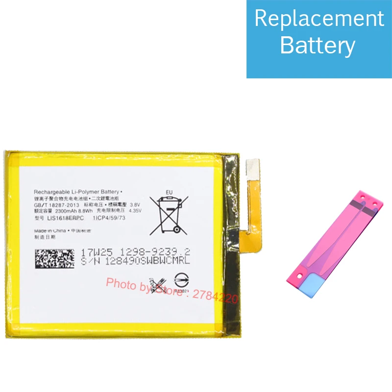 

2300mAh LIS1618ERPC Replacement Battery For SONY Xperia XA F3111 E5 F3116 F3115 F3311 F3112 F3313 Cell Phone Batteries