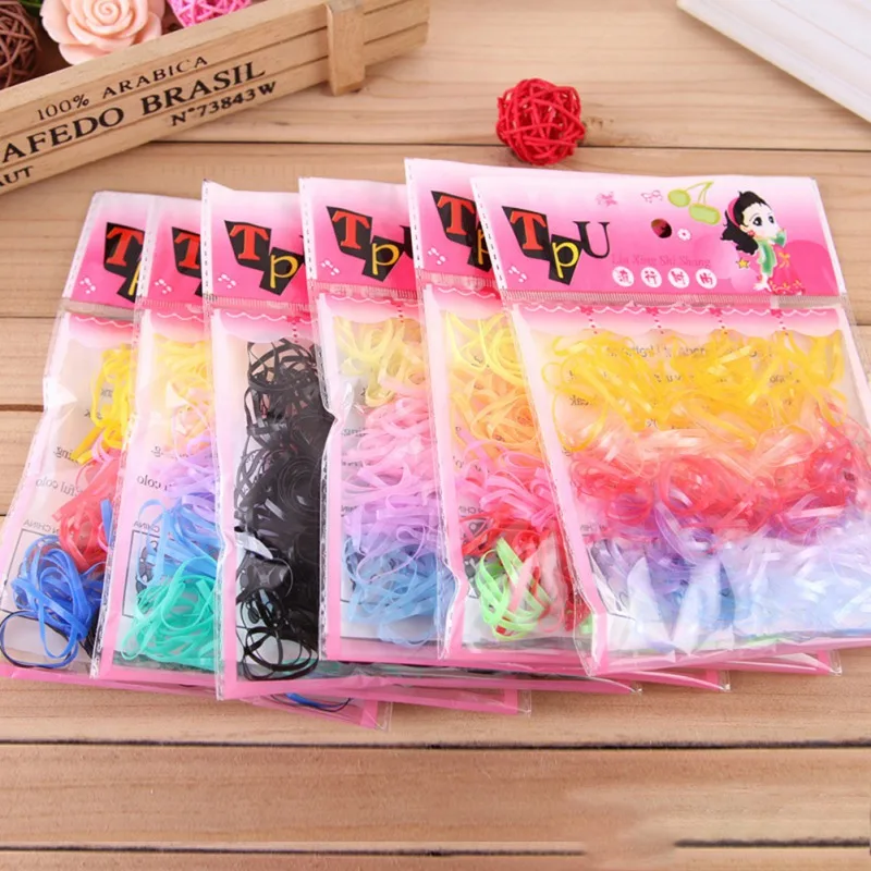 220 шт./лот корейский конфетных оттенков головной убор для волос кольцевые канаты