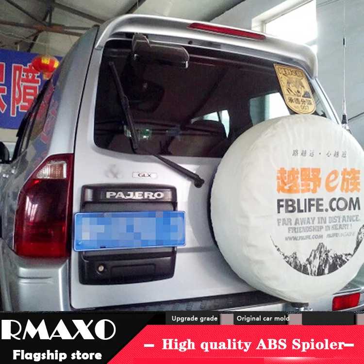 

Спойлер для Mitsubishi Pajero V73 2006-2012, высококачественный спойлер из АБС-пластика, заднее крыло автомобиля, Праймер, цвет, задний спойлер