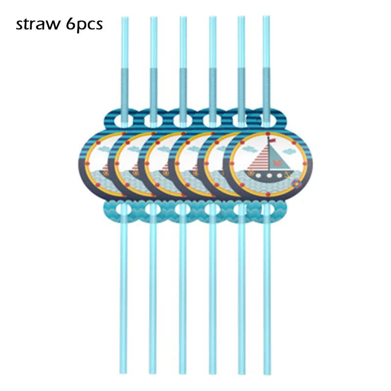 Набор навигационной посуды с парусной тематикой набор одноразовой для вечеринки