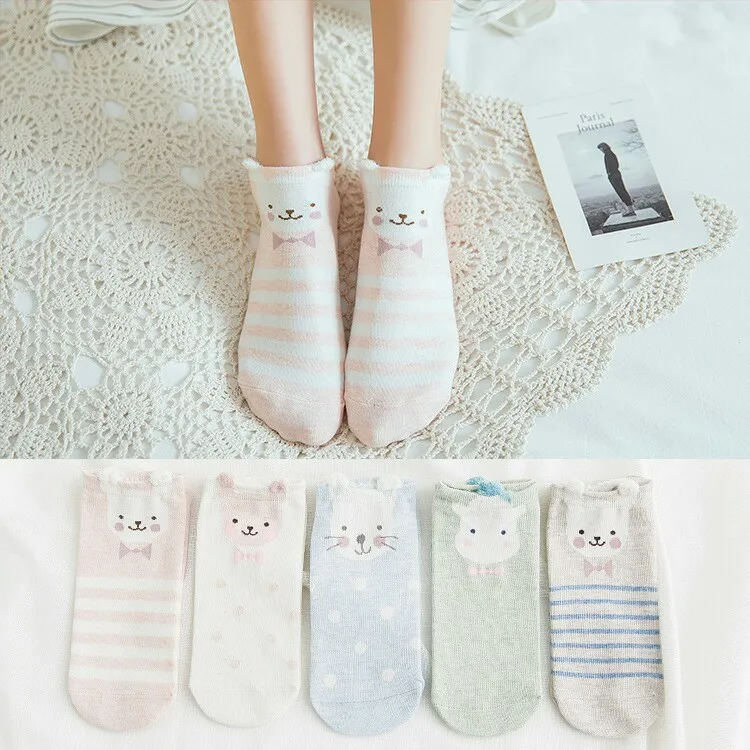 23 Мода, повседневные calcetines de alta calidad lindo elegante hermosa storieta Harajuku algodón damas - Цвет: 23
