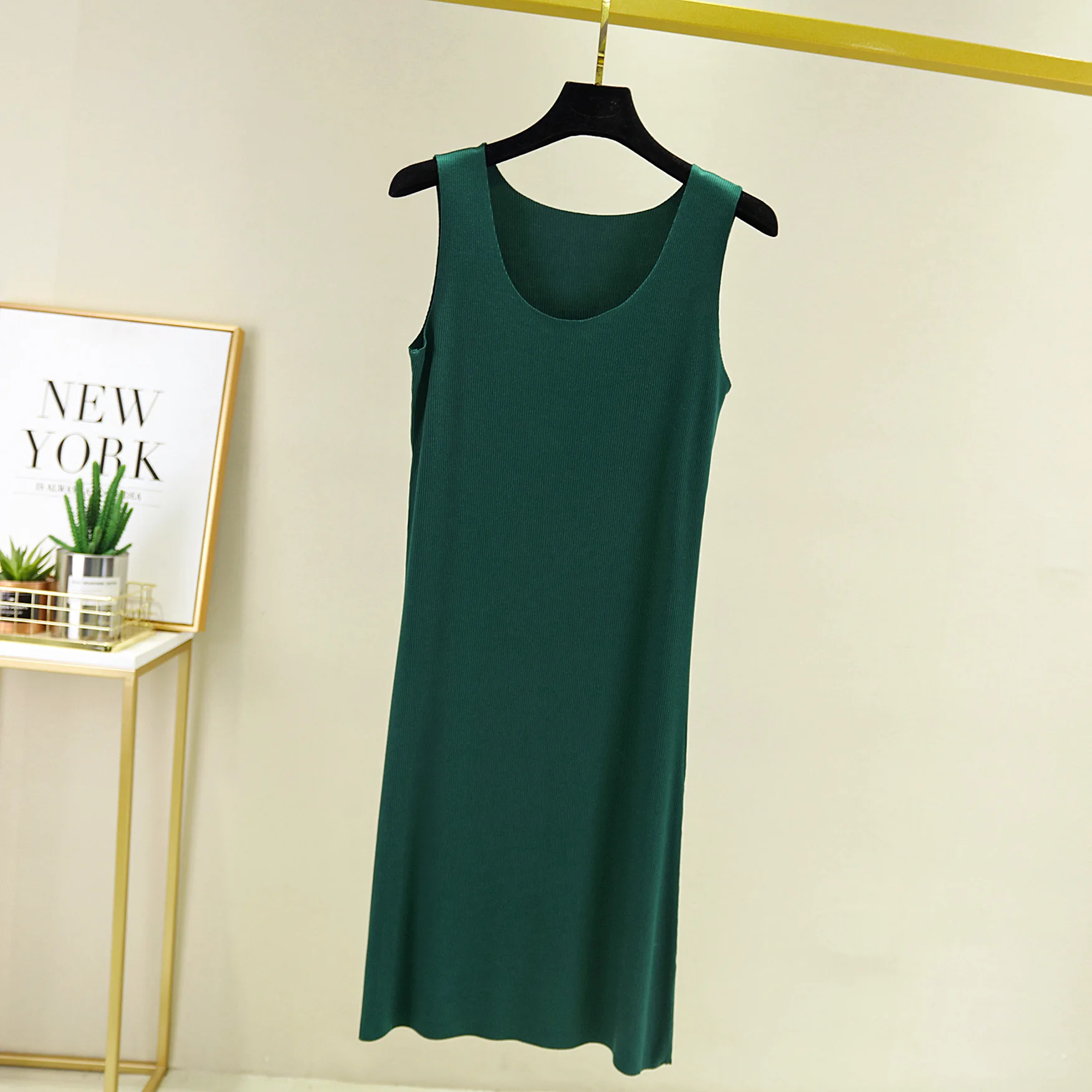 

Vestidos Mujer New Sexy Vest Dress Ice Silk Modal Sleepwear Women Thin Summer Nightgowns Seamless Bottoming Night Shirt 9 Color