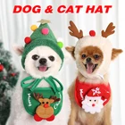 Шапочка для собак, аксессуары для домашних животных, бандана и головной убор для вечеринки, зимняя одежда для маленьких собак чихуахуа, йорков