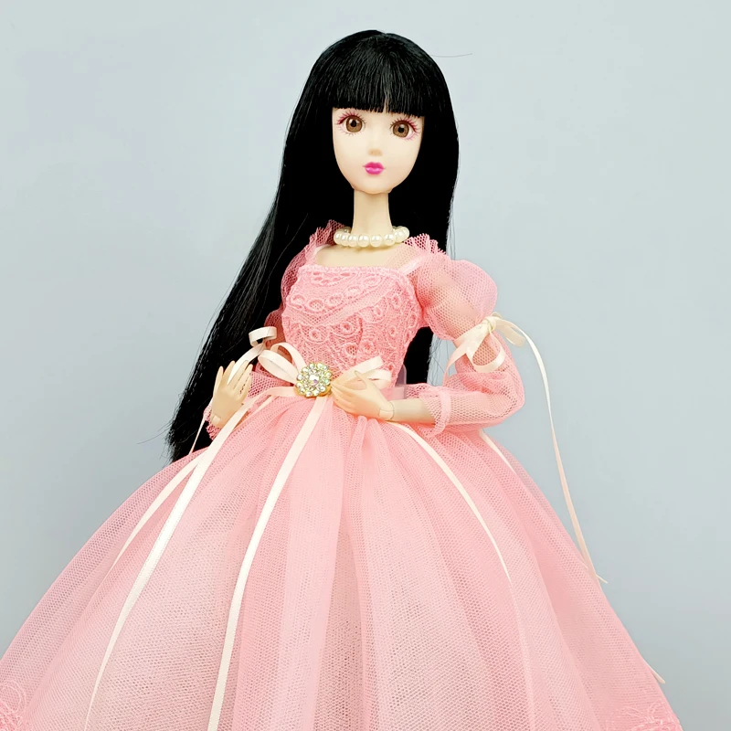 Платье принцессы для кукол Барби розовое ручной работы 1/6 | Игрушки и хобби