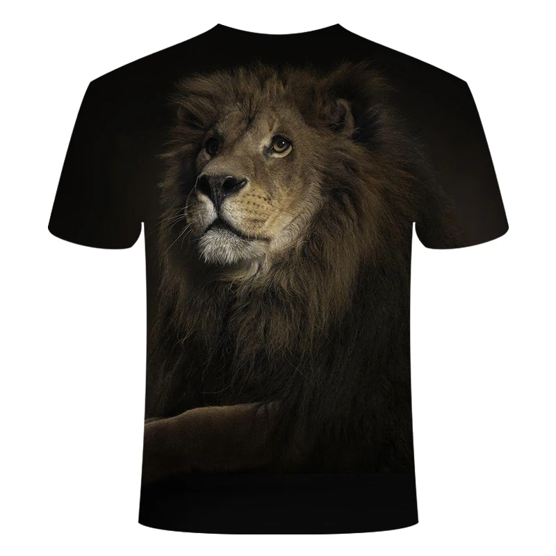 Новинка 2020 футболка с 3D принтом фильма Король славы Лев Симба Мужская/женская