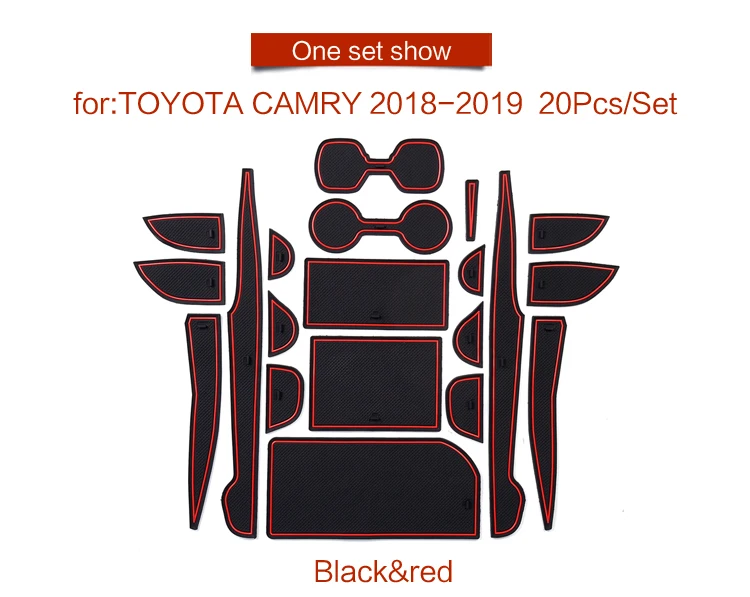 

Нескользящие коврики Smabee для подстаканников TOYOTA CAMRY 2018, 2019, 2020, XV70, аксессуары для интерьера, подстаканники 20 шт., Нескользящие коврики