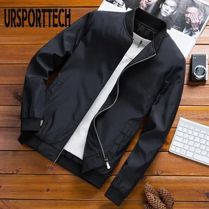 Бомбер мужской на молнии, куртка Slim Fit, Повседневная Уличная одежда в стиле хип-хоп, пальто, весна 2020