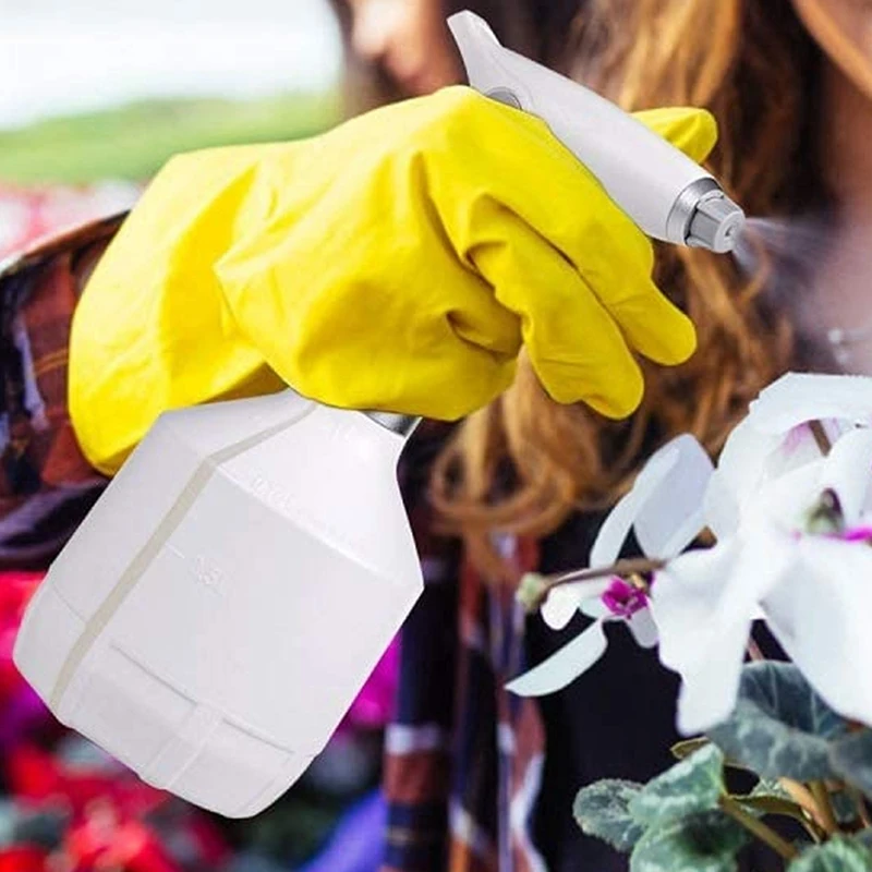 

Automatic Spray Bottle Electric Watering Can Adjustable Water Sprayer Mist to Straight -White