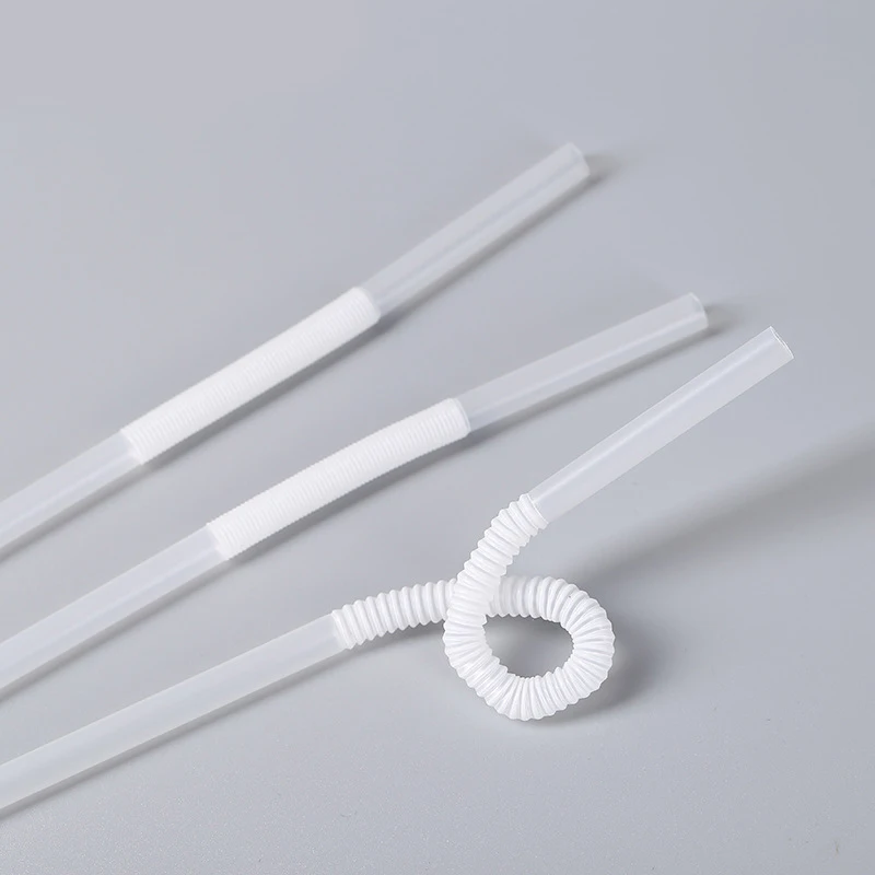 

Colorful Straws Curved Shape Lengthened Disposable Safety PP Straws for Drink RH