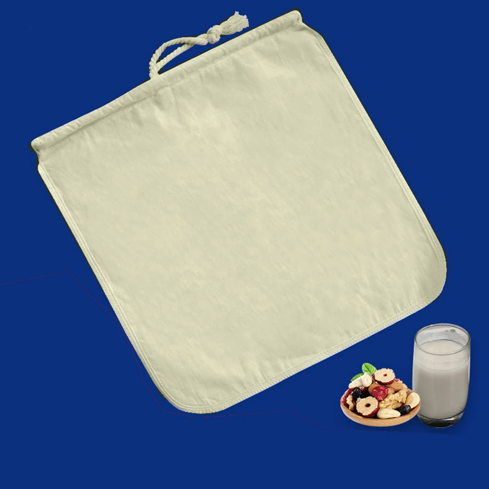 2X органический хлопок мешочек орехового молока многоразовый пищевой винный