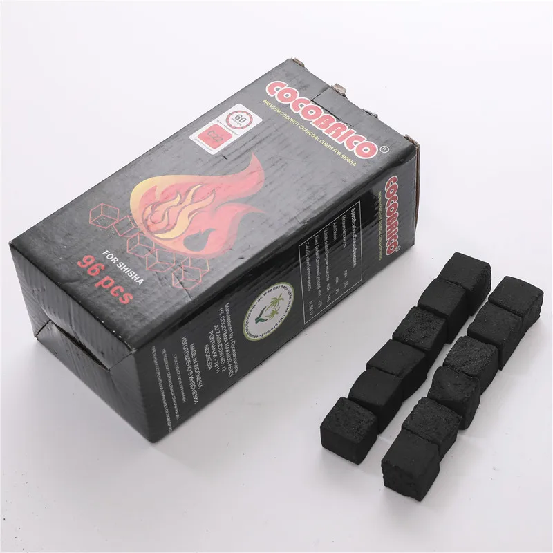 

96 Blocks Arab Quick Light Burn Hookah Shisha Coconut Shell Charcoal Can Be Used for Sheesha Chicha Narguile Filter Accessory