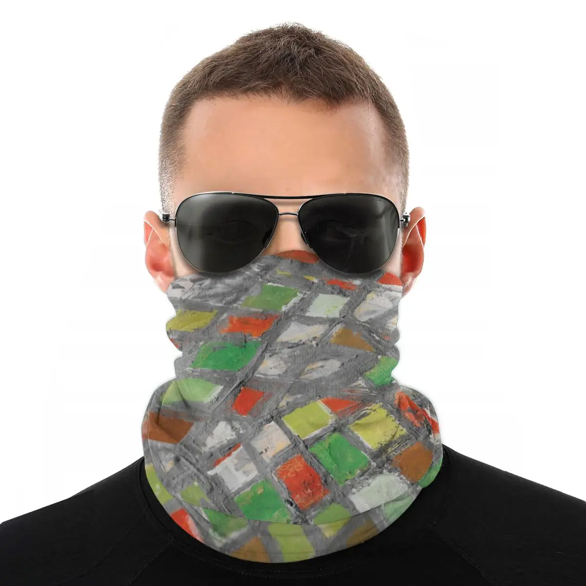 Волшебный шарф harletonmondrian маска на шею и лицо унисекс Хэллоуин обогреватель для