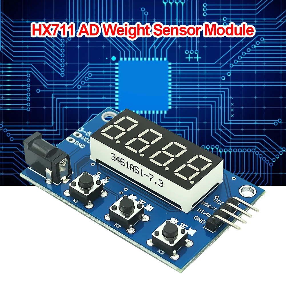 

Тензодатчик HX711 весовой датчик давления, электронные весы, модуль AD с дисплеем датчика давления