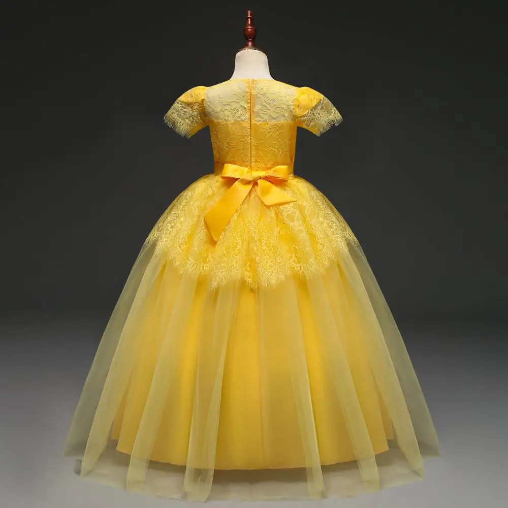New Girl Tiana Princess Costume Children Sleeveless The and Frog Dress Up Halloween Kids Party Dancing Fantasy | Детская одежда и