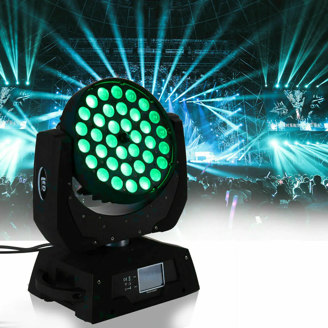 

Honhill LED Spot 360W сценический светильник с подвижной головкой ручная фокусировка с контроллером DMX 512 для проектора Dj диско Partt Клубное сценическ...