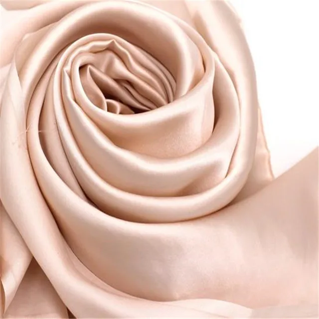 29 dusty pink Шелковая атласная ткань 16momme 114 см 44 дюйма сплошной цвет тутового натурального чистого материала шелк Шармез ткань для женского платья - Цвет: 29 dusty pink