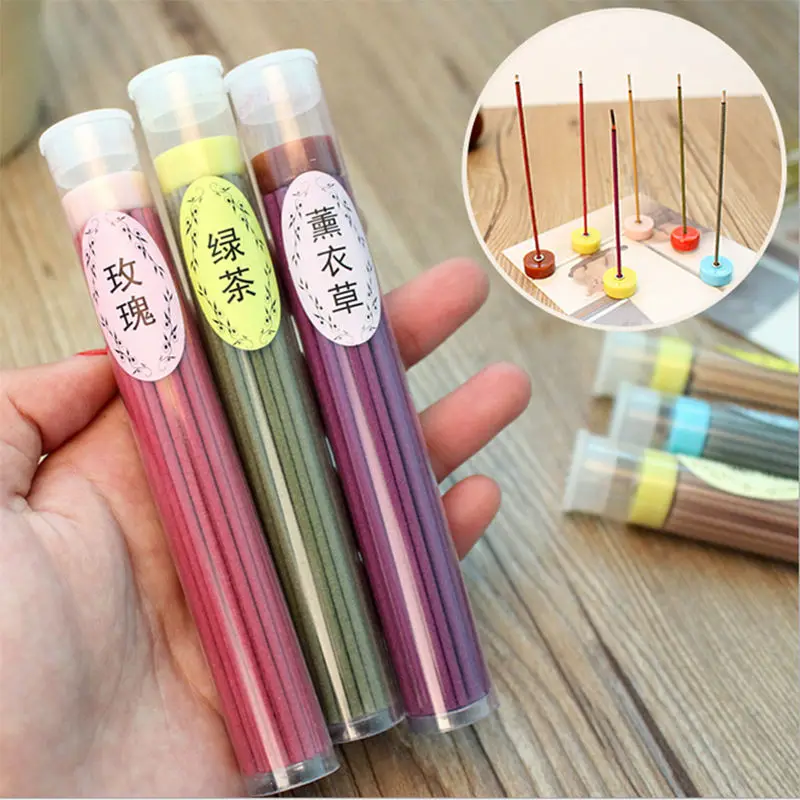 60PCS Incense Sticks Fragrance Spices Sticks Incense Burner Fragrance Spices Natural Aroma Sandalwood Air Freshener Sandalwood