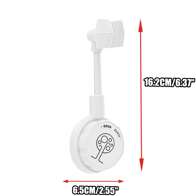 

2PCS Adjustable Rotatable Shower Head Wall Mount Holder White/Black No-Punching Shower Rack Bathroom Products J60