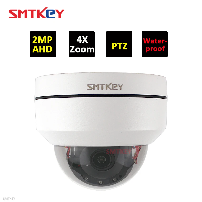 SMTKEY 2MP купольная мини-камера 2 5 дюймов PTZ AHD с металлическим корпусом ИК Ночное