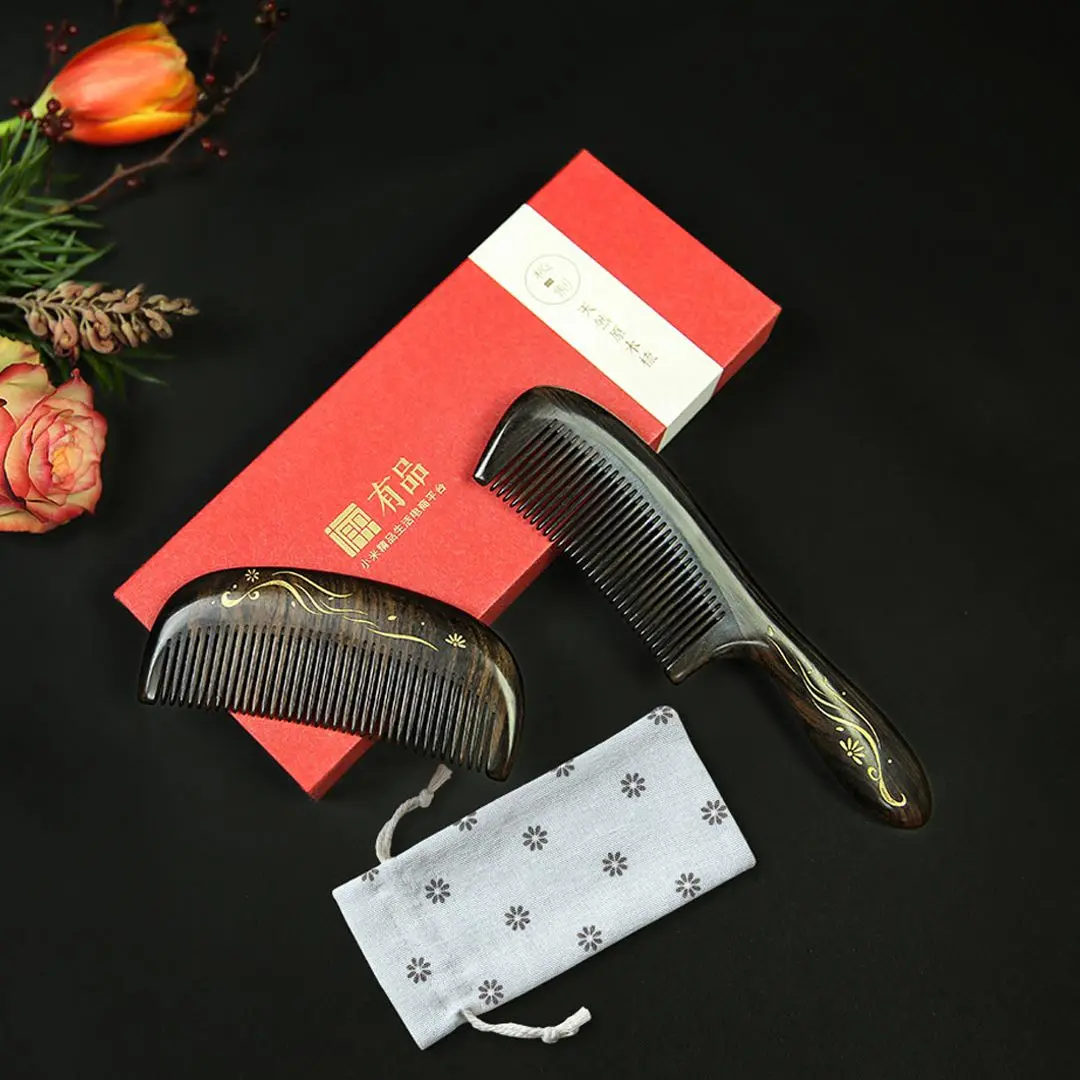 

Xiaomi Xin Zhi Classic Natural Wooden Comb Hand-painted Comb Professional Hair Styling Tool Hand Made High Quality for Gift