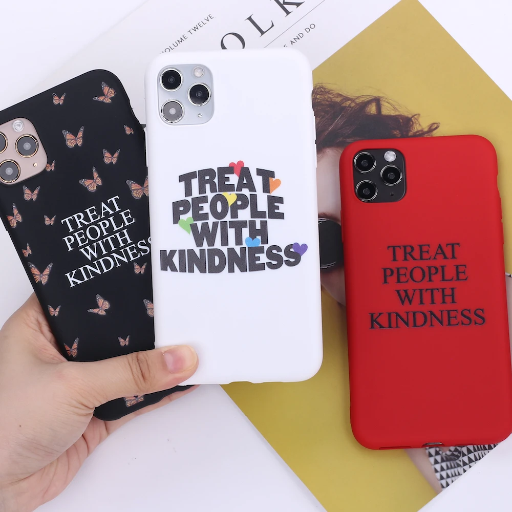 

Treat People With Kindness Harry Styles TPWK Phone Cover For iPhone 12 11 Pro Max X XS XR Max 7 8 7Plus 8Plus 6S Soft Candy Case