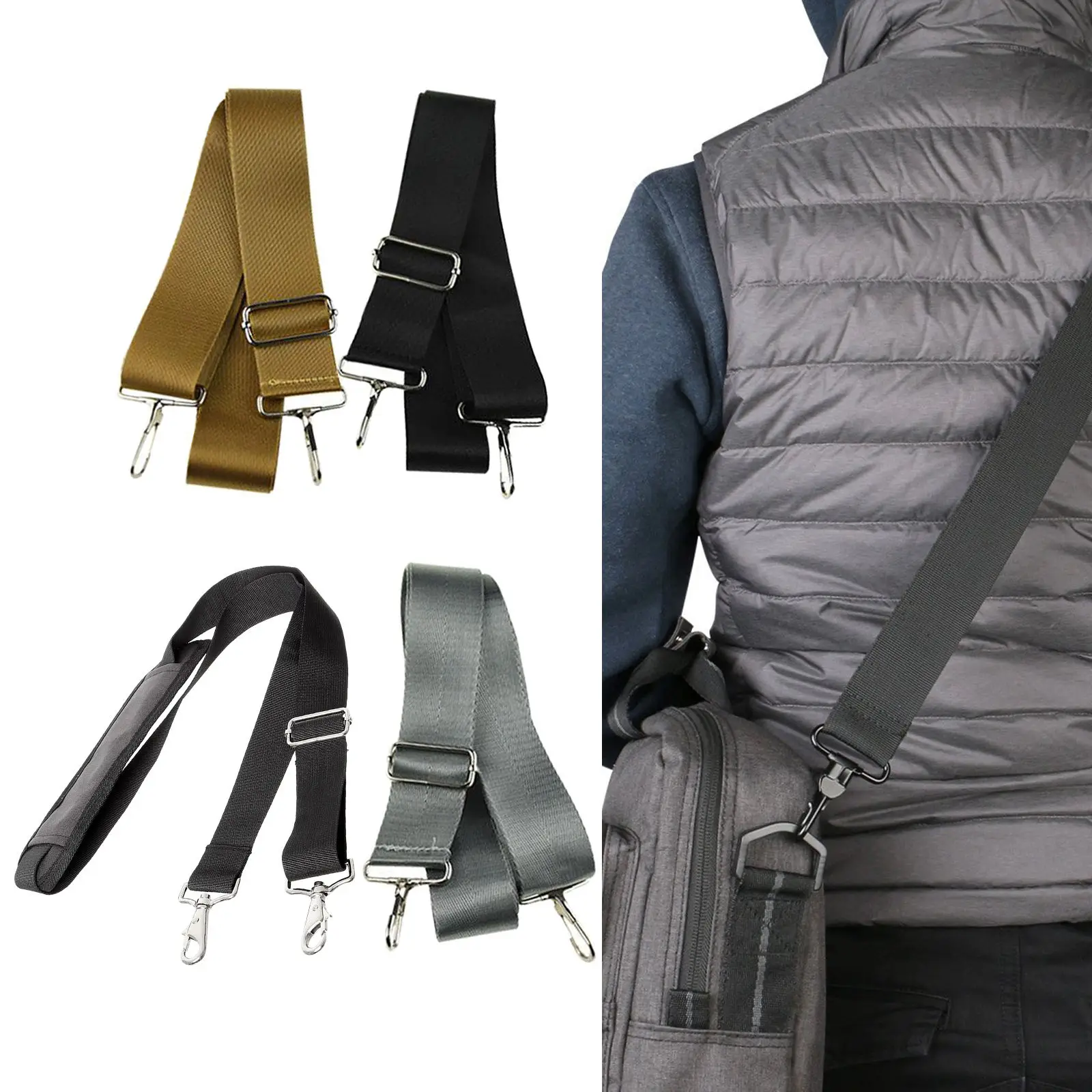 

Универсальный портфель, нейлоновый плечевой ремень для ноутбука 150 см, регулируемая сменная застежка