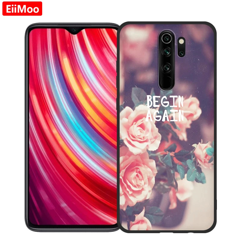 Чехол EiiMoo для телефона Xiaomi Redmi Note 8 Pro мягкий силиконовый чехол с мультяшным