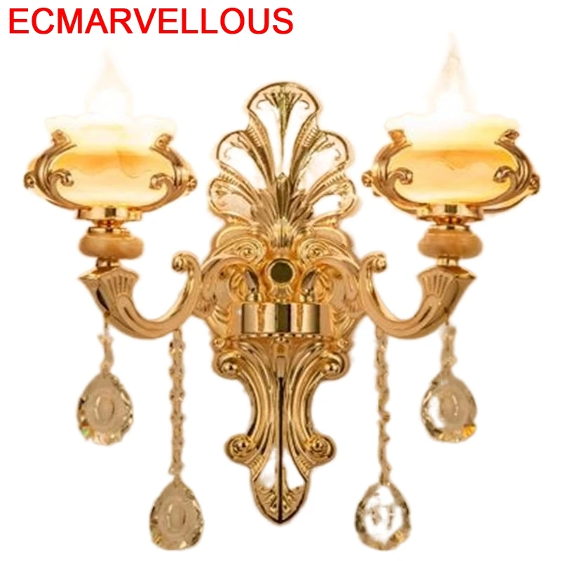 Lampe Aplique De Pared современная лестница для внутреннего освещения бра кристалл Wandlamp