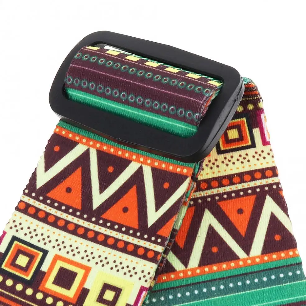 

90-150cm Adjustable Durable Portable Printing Guitar Strap Guitar Accessories with National Style Colorful for Guitar/Bass
