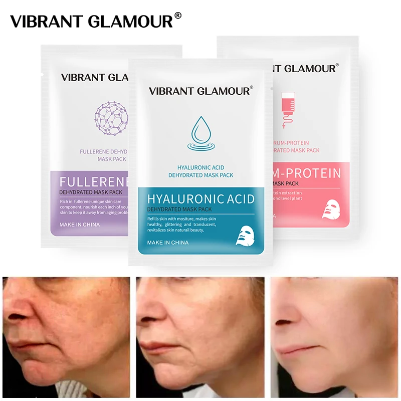 Яркая Гламурная маска Fullerene сыворотка Белковая с гиалуроновой кислотой