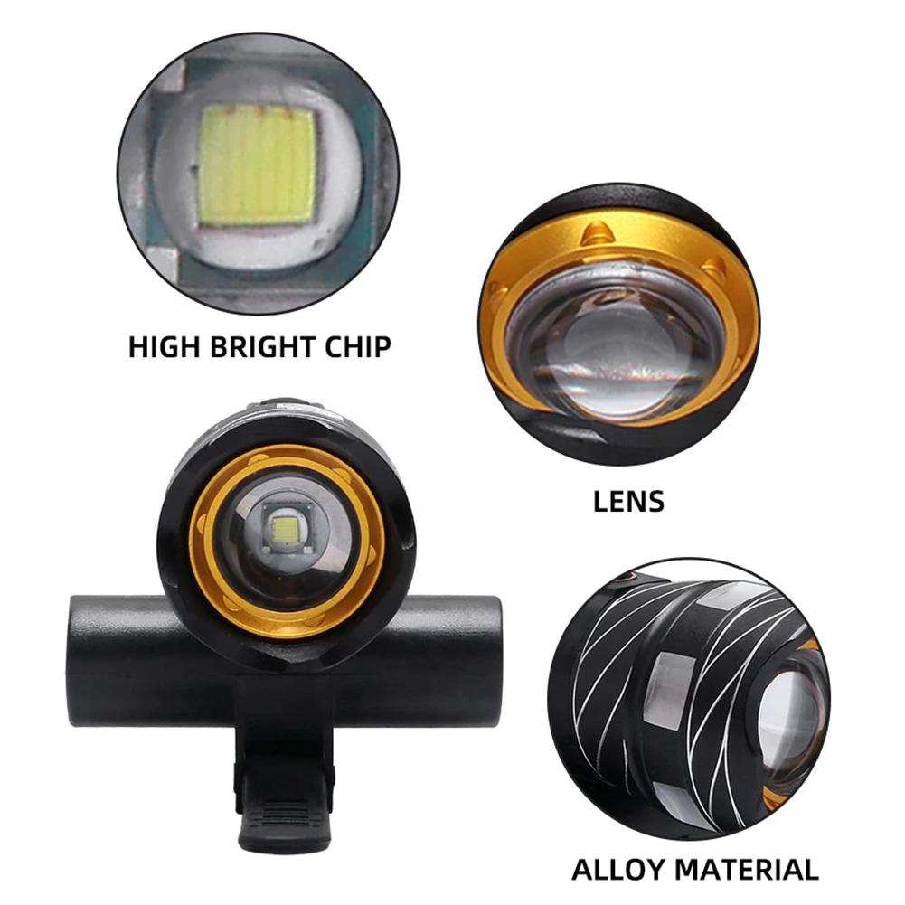 3 режима USB Перезаряжаемый велосипедный передний светильник низкое