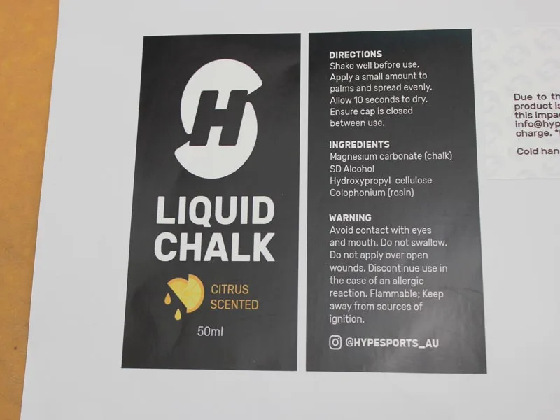 Индивидуальная самоклеящаяся этикетка на шею высокого качества и низкой яркости